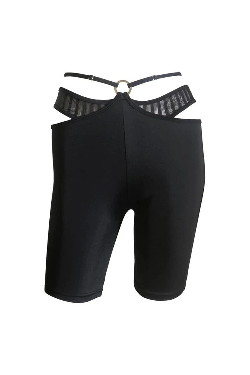 Hamade Activewear O-Ring Cycling Shorts - Black 10 Hamade Activewear O-Ring Cycling Shorts - Black - Image 10