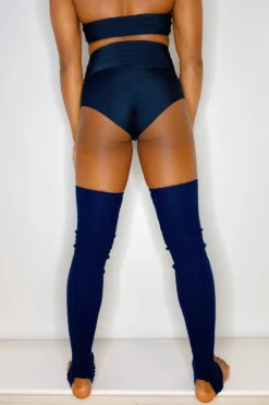 Thigh High Legwarmers - Navy
