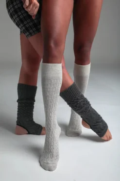 Rolling Cable Knit Thigh High Leg Warmers With Stirrups - Charcoal -Radi Style Shop 16 6 5 532 57200F35CDF64F039159CE01F610B66E 64953549 812e 491a b932 6bb18d2dc30a