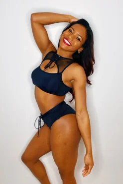 Hamade Activewear Lace Up High Neck Top - Black -Radi Style Shop 17160F1C F2B0 450E BD65 550AD4275050 981229e2 547e 4af8 8102 47efe8c8b6cf