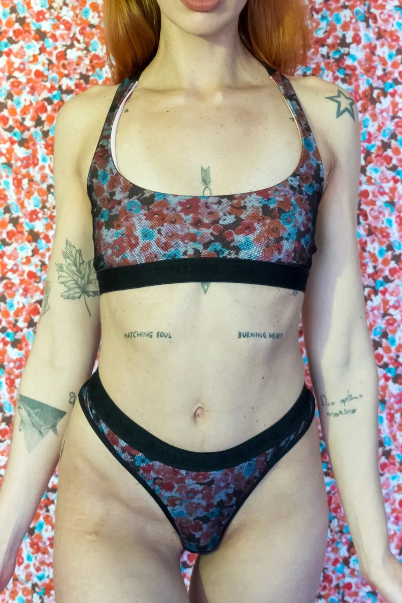 Rolling Alpha Cheeky Shorts - Dark Petali 1 Rolling Alpha Cheeky Shorts - Dark Petali