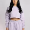 CXIX Oversized Cropped Jumper - Lilac