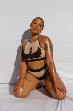 CXIX I S I S Halter Top - Black With Sand Mesh -Radi Style Shop 20 09 24CreaturesofXIX 115