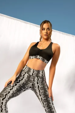 CXIX Rattlesnake Ruche Top - Black -Radi Style Shop 20 12 10Creatures 14