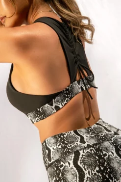 CXIX Rattlesnake Ruche Top - Black -Radi Style Shop 20 12 10Creatures 9