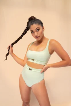 Lunalae Venus High Waist Bottoms - Recycled Light Green -Radi Style Shop 2021101 LunaLae0530