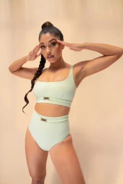 Lunalae Venus High Waist Bottoms - Recycled Light Green