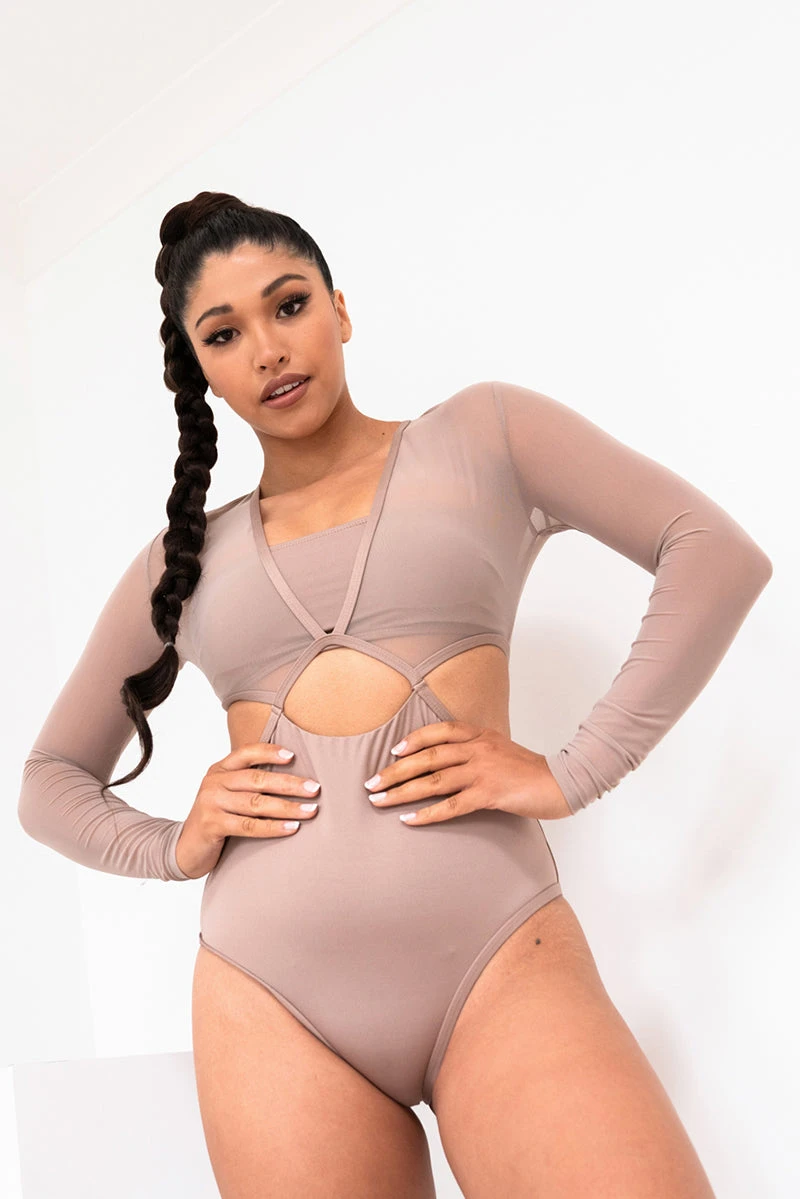 Lunalae Diana Bodysuit - Recycled Mocha 1 Lunalae Diana Bodysuit - Recycled Mocha