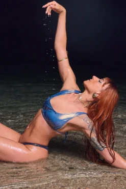 HotCakes Polewear Siren Bikini Top - Metallic Blue -Radi Style Shop 2023 06 HotCakesMermaids 923