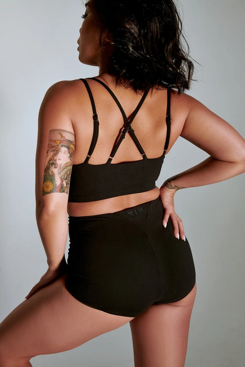 CXIX LuxLounge Booty Shorts - Black 2 CXIX LuxLounge Booty Shorts - Black - Image 2