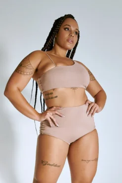 CXIX LuxLounge One Shoulder Illusion Top - Taupe -Radi Style Shop 21 04 22Creatures 43