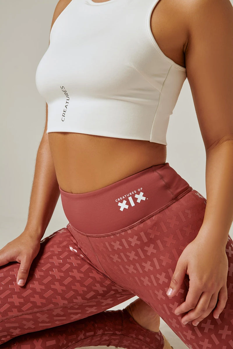 CXIX Gecko Grip Leggings - Mauve 3 CXIX Gecko Grip Leggings - Mauve - Image 3