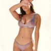 CXIX Aphrodite Brazilian Bottoms - Lilac Suede