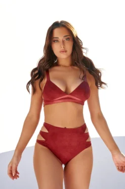 CXIX Aphrodite High Waist Bottoms - Maroon Suede -Radi Style Shop 21 06 25CreaturesofXIX edit 64