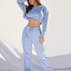 CXIX Oversized Jogger Bottoms - Powder Blue