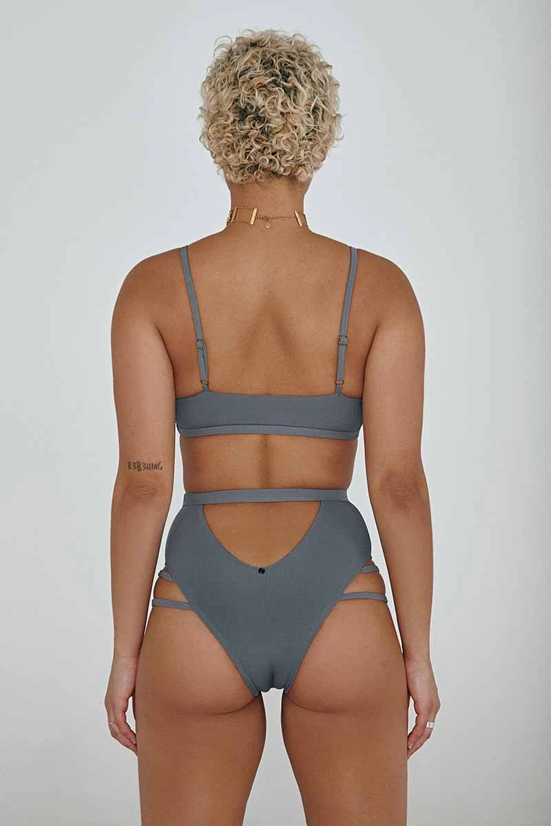 CXIX The Valley Bottoms - Ribbed Dark Grey 2 CXIX The Valley Bottoms - Ribbed Dark Grey - Image 2