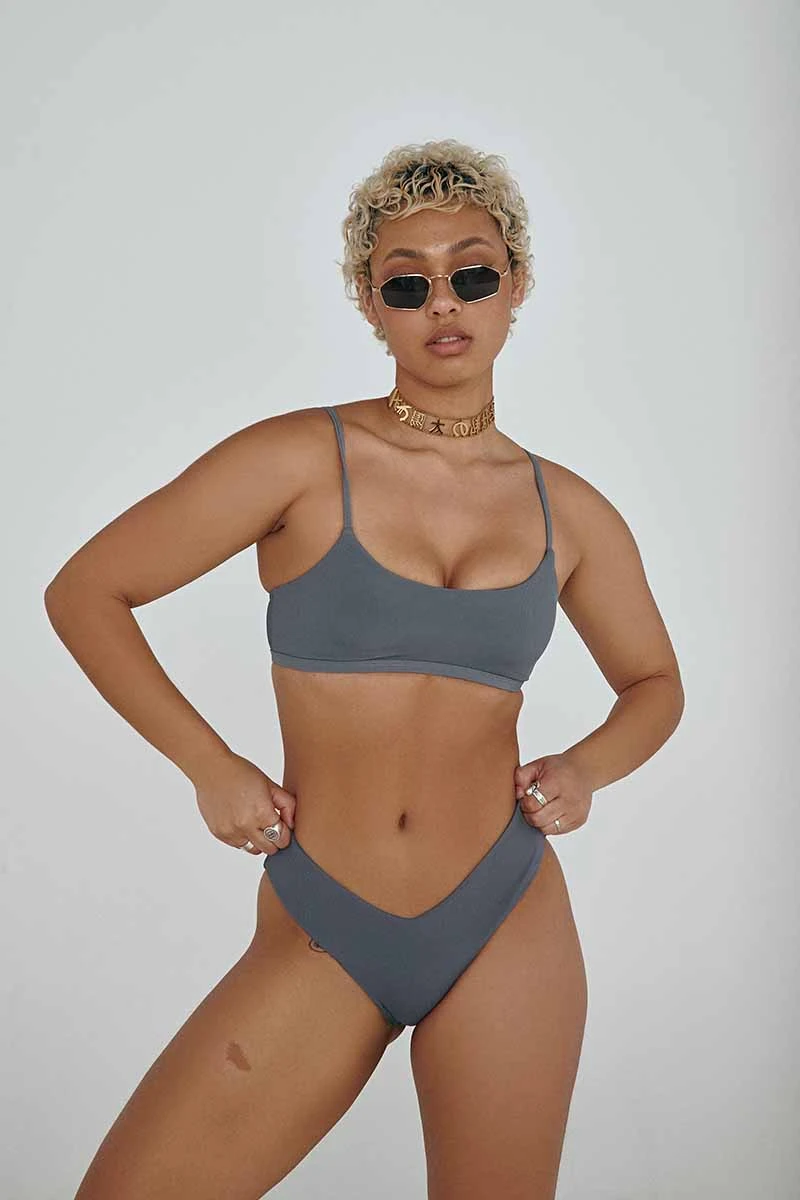 CXIX The Hills Bottoms - Ribbed Dark Grey 4 CXIX The Hills Bottoms - Ribbed Dark Grey - Image 4