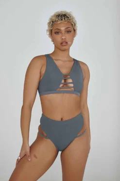 CXIX LA Bottoms - Ribbed Dark Grey