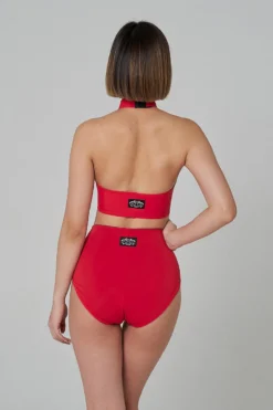 Shark Polewear High Waist Shorts - Red -Radi Style Shop 21.12.20 07637
