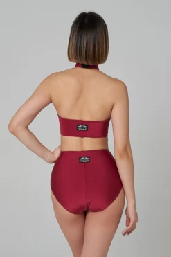 Shark Polewear High Waist Shorts - Wine -Radi Style Shop 21.12.20 07852