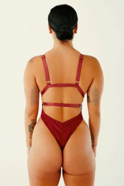 CXIX Aphrodite Bodysuit - Maroon Suede -Radi Style Shop 22 08 18CXIX 122 2bda8eb6 e705 458b a931 2dac2910650e