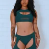 CXIX BaddieBabe Garter Bottoms - Teal