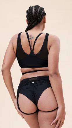 Lunalae Fiona Crossover Wrap Top - Black Mesh -Radi Style Shop 221011 LunaLae 26 1117