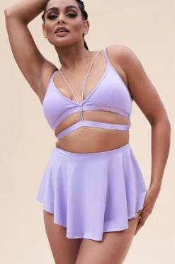 Lunalae Free Flow High Waist Shorts - Lilac -Radi Style Shop 221011 LunaLae 29 1207 1