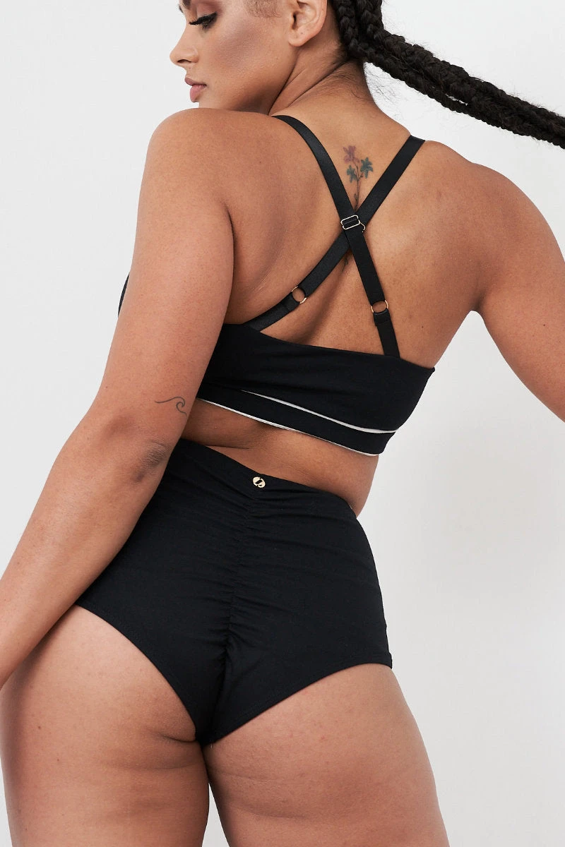 Lunalae Missy Top - Recycled Black 2 Lunalae Missy Top - Recycled Black - Image 2