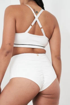 Lunalae Missy High Waist Bottoms - Recycled White -Radi Style Shop 221011 LunaLae 54 2097