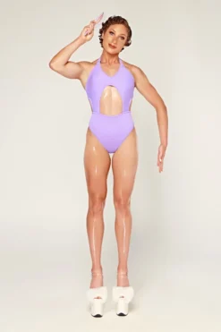 CXIX Dollhaus Halter Bodysuit - Purple -Radi Style Shop 23 01 03CXIX 11451