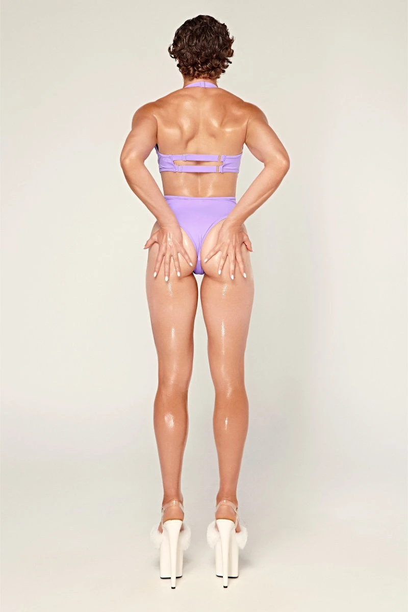 CXIX Dollhaus Halter Bodysuit - Purple 6 CXIX Dollhaus Halter Bodysuit - Purple - Image 6