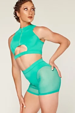 CXIX Dollhaus Mesh Biker Shorts - Aqua -Radi Style Shop 23 01 03CXIX 12201
