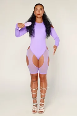 CXIX Dollhaus Mesh Bodysuit - Purple -Radi Style Shop 23 01 03CXIX 3171