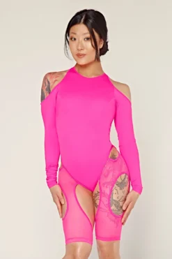 CXIX Dollhaus Mesh Bodysuit - Barbie Pink 9 CXIX Dollhaus Mesh Bodysuit - Barbie Pink -Radi Style Shop 23 01 03CXIX 4591