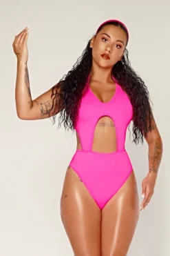 CXIX Dollhaus Halter Bodysuit - Pink -Radi Style Shop 23 01 03CXIX 5311 1