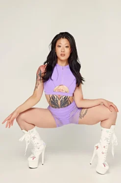 CXIX Dollhaus Mesh Biker Shorts - Purple -Radi Style Shop 23 01 03CXIX 9321 1