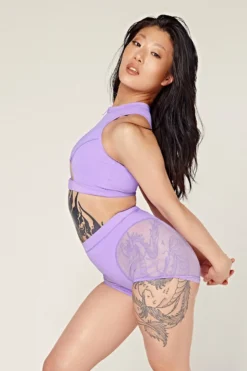 CXIX Dollhaus Mesh Biker Shorts - Purple -Radi Style Shop 23 01 03CXIX 9391 1