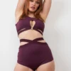 Lunalae Tara High Waisted Bottoms - Recycled Mulberry