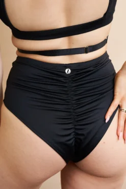 Lunalae Katherine Cross Over Top - Recycled Black -Radi Style Shop 230329 LUNALAE 38 1428