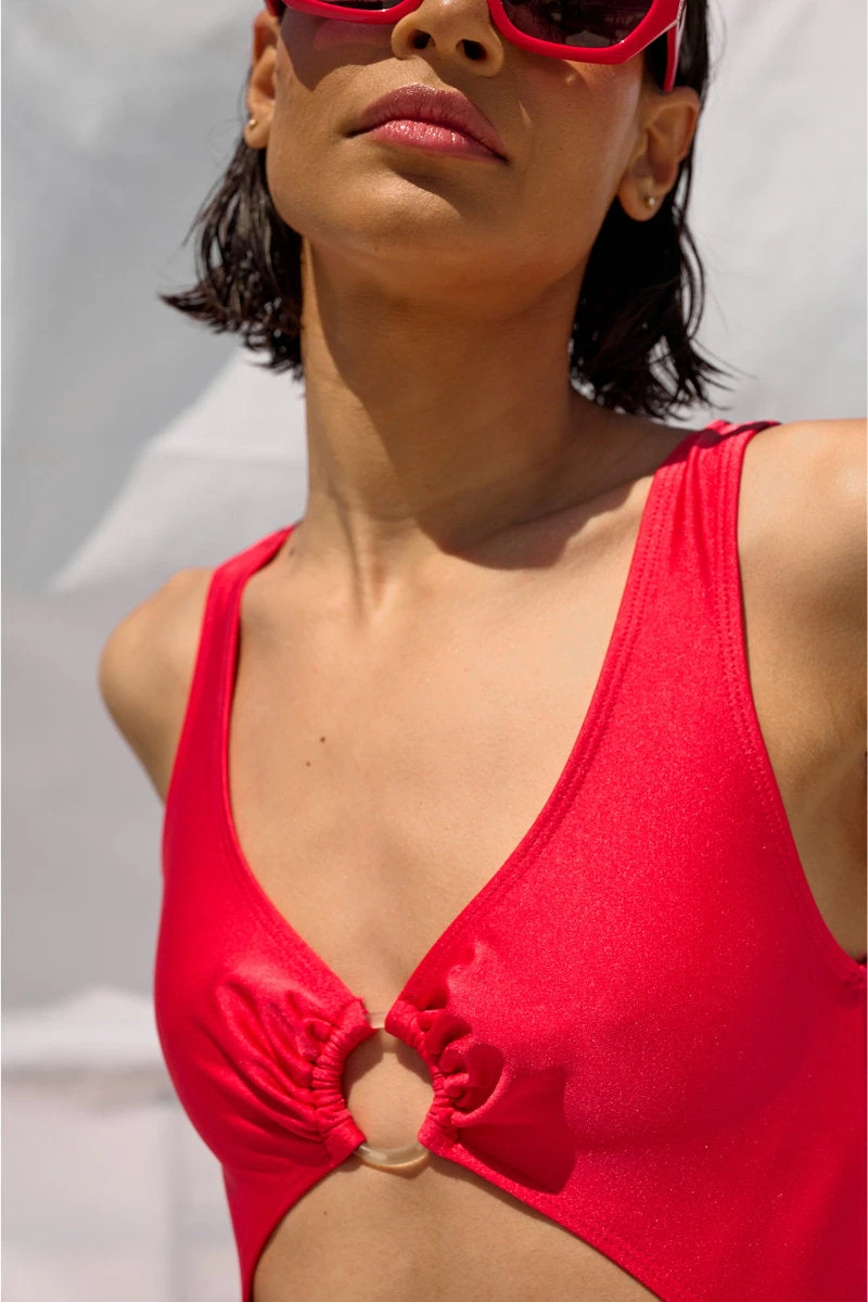 HotCakes Polewear Robbie Bodysuit - Coral 6 HotCakes Polewear Robbie Bodysuit - Coral - Image 6