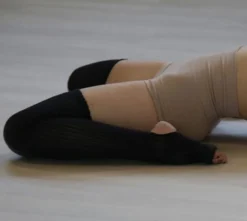 Rolling Cotton Original Thigh High Leg Warmers With Stirrups - Black -Radi Style Shop 29