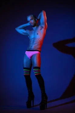 Rolling Over The Knee ROLLER Socks - Striped Black/NEON (3 Sizes Available) -Radi Style Shop 2RollingNeon38 de9a751b ba95 4f59 a443 85895f0f5809
