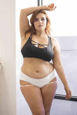 Lunalae Lure You Low-Rise Garter Shorts - White -Radi Style Shop 6R7A7374