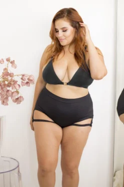 Lunalae Lure You High Waisted Garter Shorts - Black -Radi Style Shop 6R7A8441black