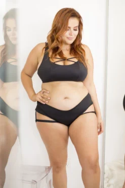 Lunalae Lure You Low-Rise Garter Shorts - Black -Radi Style Shop 6R7A8551