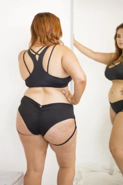 Lunalae Lure You Low-Rise Garter Shorts - Black -Radi Style Shop 6R7A8567