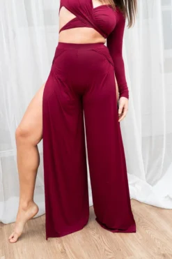 Lunalae Aster Pants - Wine -Radi Style Shop 7 1