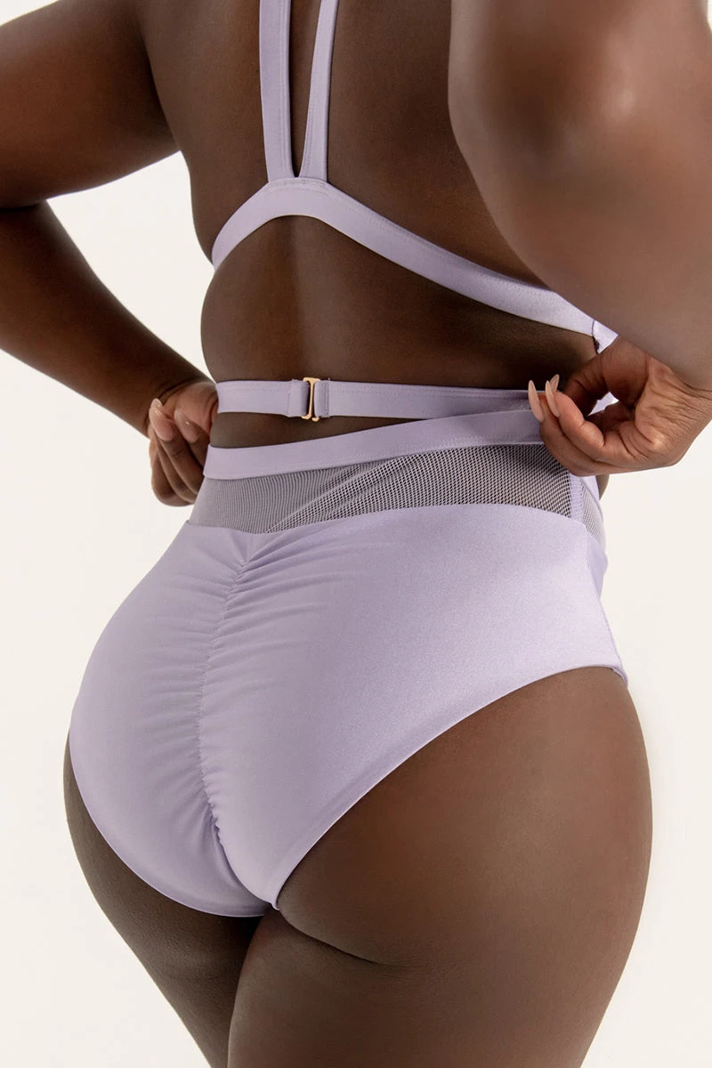 Tatiana Activewear Lucia Shorts - Lilac 2 Tatiana Activewear Lucia Shorts - Lilac - Image 2