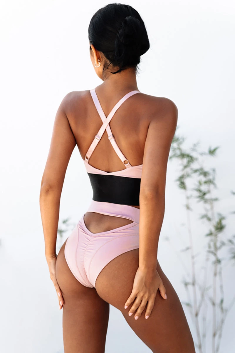 CXIX Riding Solo High Waist Bottoms - Pink 1 CXIX Riding Solo High Waist Bottoms - Pink